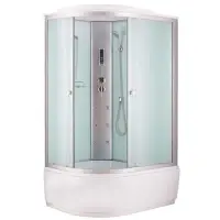 Кабина душевая NIAGARA 1200х800х2150, высокий поддон, стекло МАТОВОЕ, электрика, радио, арт. NG-3320-14R