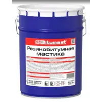 Мастика BITUMAST резино-битумная 5л. РАСХОД от 0,5кг/м.кв.