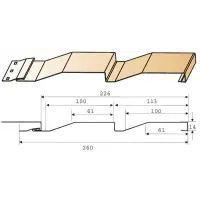 М/Сайдинг МП Ecosteel Matt **, Корабельная Доска, толщина 0.5 мм, размер 0,26*м2