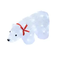 Фигура световая «Белый медведь» 40LED, белый, 34*12*23 см IP20ULD-M3423-040/STA WHITE IP20 WHITE BEAR