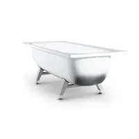 Ванна стальная эмалированная Antika "Белая орхидея" 1,5*0,7м с ножками (ВИЗ)