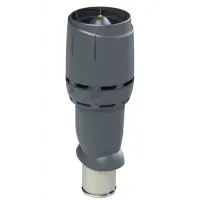 Выход вентиляционный Vilpe Flow Серый XL-160P/ИЗ/700, с колпаком
