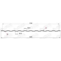 Профнастил "Металлпрофиль" С-8(Тип), 0.4 мм, оцинкованный 1.2 * м2