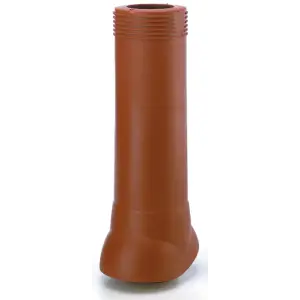 Выход канализации Vilpe Fllow изолированный коричневый 110/160/350 с колпаком, высота 350мм внешний Ø160мм