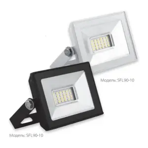 Прожектор светодиодный 10W 6400K 230V IP65 900Лм 62х63х25мм черный Китай SAFFIT, SFL90-10
