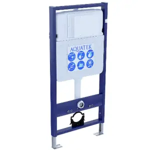 Инсталляция AQUATEK Standart 50 для подв унитаза 1130*500*100 с звукоизоляционной прокладкой и креплением 90-130 мм, без кнопки