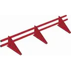 Снегозадержатель трубчатый Optima на 3-х опорах PE, L=3 м RAL 7004 (сигнально-серый)