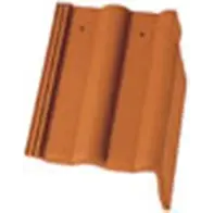 Черепица боковая правая BRAAS Франкфуртская, коричневая