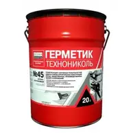 Герметик ТЕХНОНИКОЛЬ №45 бутил-каучуковый белый 16кг аналог Гермабутила