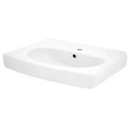 Умывальник SANTEK "ПИЛОТ"с 1-отв. на стиральную машину 60 см в комплекте с крепежом и сифоном