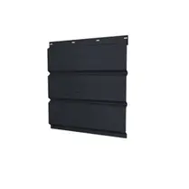 Софит металлический перфорация по центру RAL 7024 (мокрый асфальт), 0.45мм Grandline, 0.365*3м