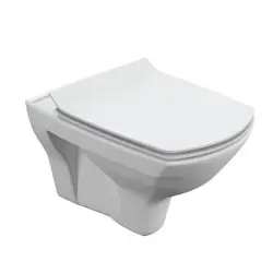Унитаз подвесной CERSANIT CARINA XL Clean On DPL EO slim с дюропластовым сиденьем микролифт