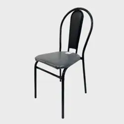 Стул металлический с мягкой спинкой STRONG Black