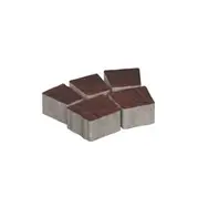 Плитка тротуарная Антик Клинкер (5 элем.) Color mix верхний прокрас СИЯН 60мм(6,939м2/12 компл/поддон)