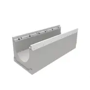 Лоток водоотводный GIDROLICA BGZ-V DN150 E600 с оцинкованной насадкой КU 100.24,8 (15).26,5(20)-BGZ-V, № 5-0, арт. 40615261